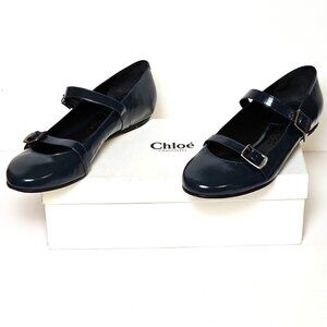 Chloe Mary Jane Ballet Flats EU Sz 38 US 7.5 with Box & Tag Made in Italy